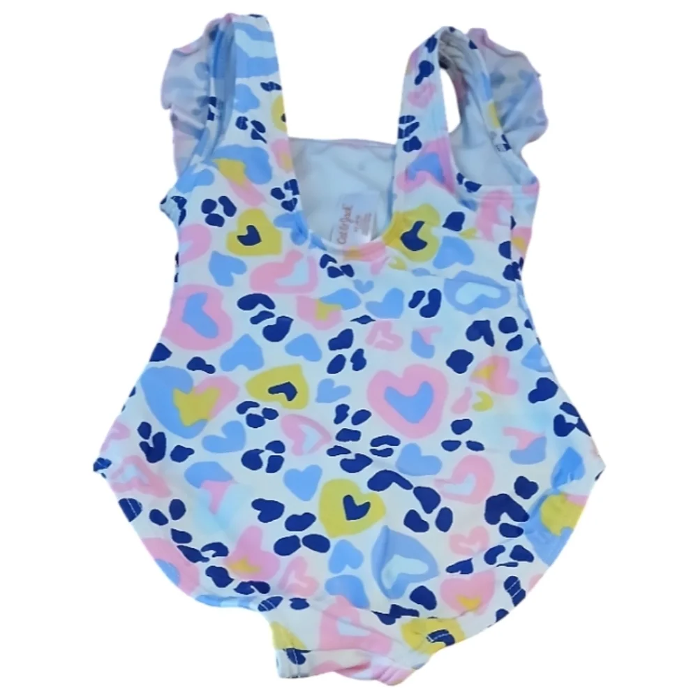 🔥Cat & Jack Girl Swimsuit with Ruffles Size 4/5 🔥5$ If You Get Bundle🔥